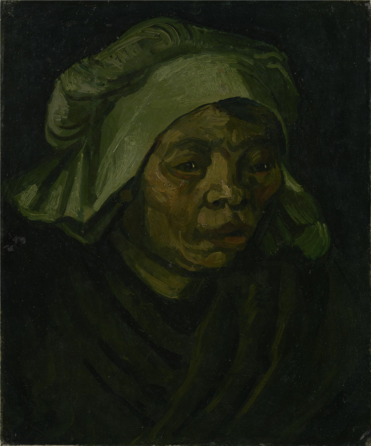 Head Of A Woman 1885 Vincent Willem Van Gogh Oil Painting